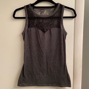 Express lace detail tank